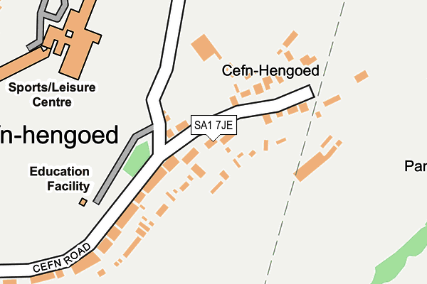 SA1 7JE map - OS OpenMap – Local (Ordnance Survey)