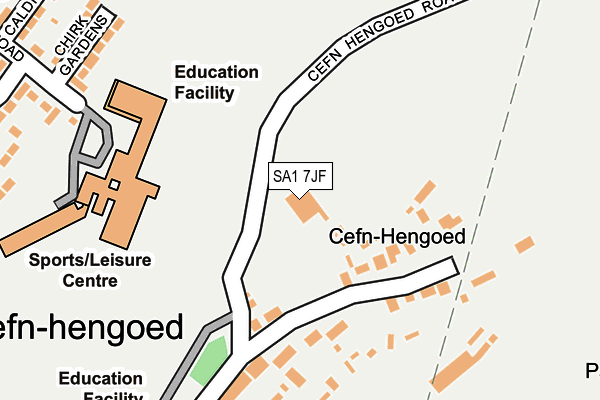 SA1 7JF map - OS OpenMap – Local (Ordnance Survey)