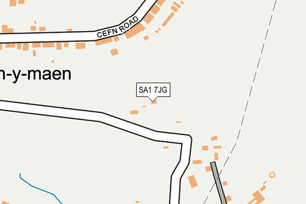 SA1 7JG map - OS OpenMap – Local (Ordnance Survey)