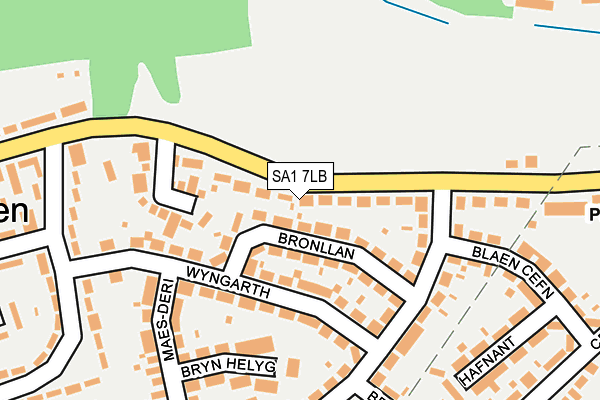 SA1 7LB map - OS OpenMap – Local (Ordnance Survey)