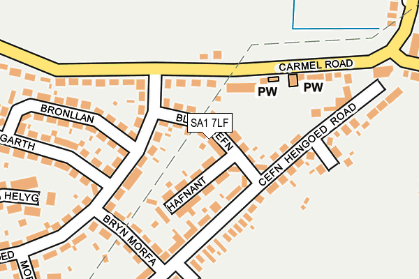 SA1 7LF map - OS OpenMap – Local (Ordnance Survey)