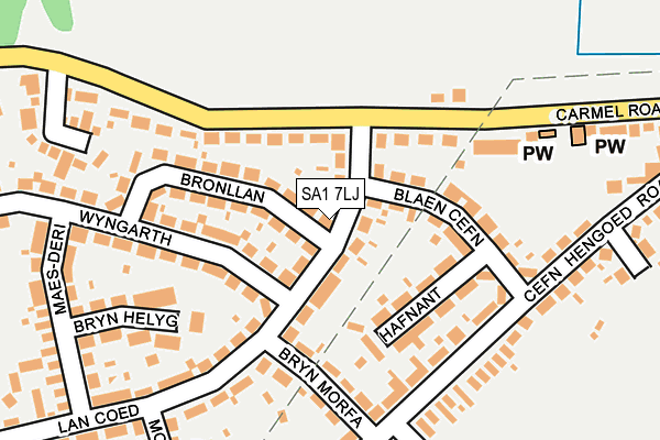 SA1 7LJ map - OS OpenMap – Local (Ordnance Survey)