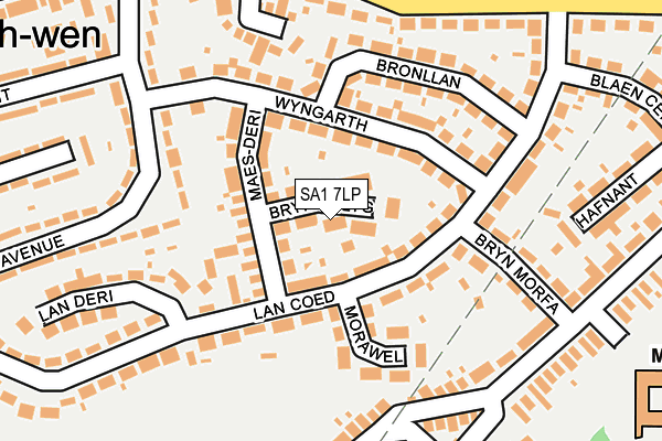 SA1 7LP map - OS OpenMap – Local (Ordnance Survey)