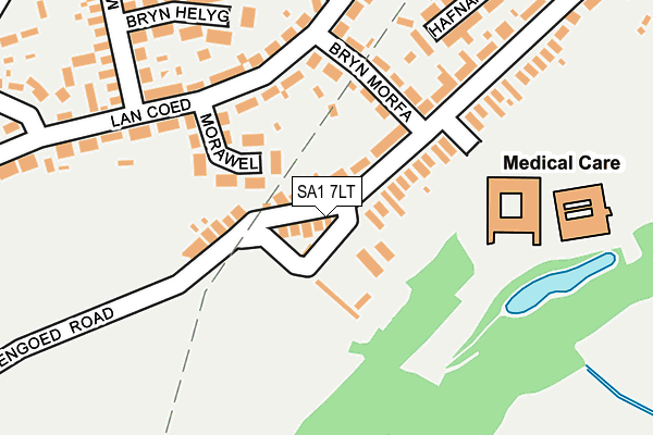 SA1 7LT map - OS OpenMap – Local (Ordnance Survey)