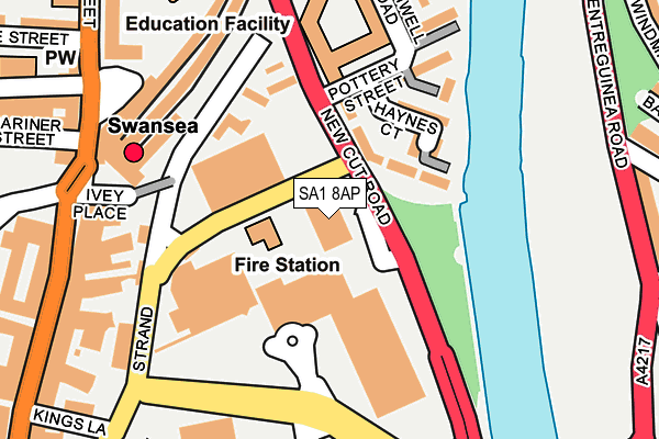 SA1 8AP map - OS OpenMap – Local (Ordnance Survey)