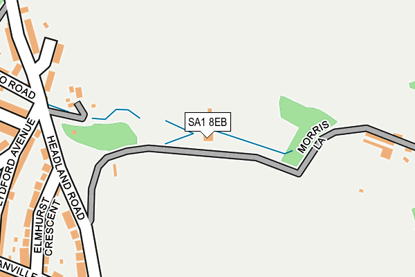 SA1 8EB map - OS OpenMap – Local (Ordnance Survey)