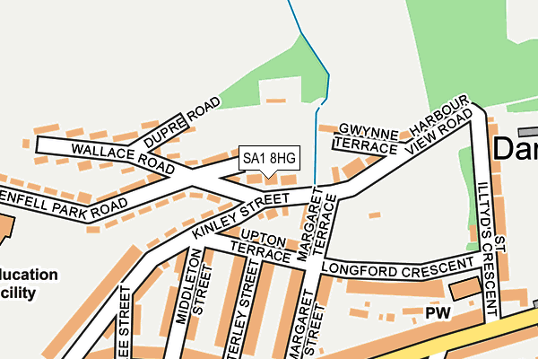 SA1 8HG map - OS OpenMap – Local (Ordnance Survey)