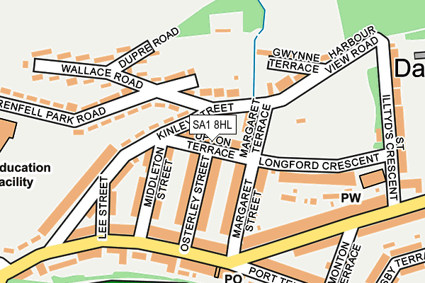 SA1 8HL map - OS OpenMap – Local (Ordnance Survey)