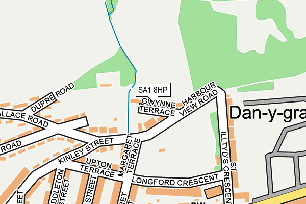 SA1 8HP map - OS OpenMap – Local (Ordnance Survey)