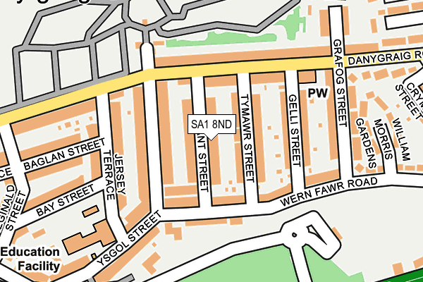 SA1 8ND map - OS OpenMap – Local (Ordnance Survey)