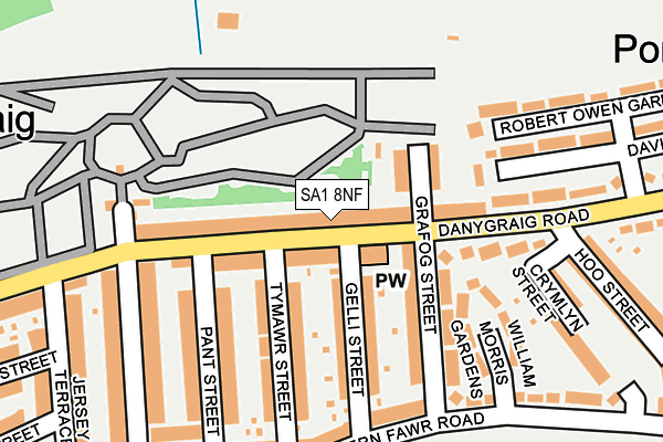 SA1 8NF map - OS OpenMap – Local (Ordnance Survey)