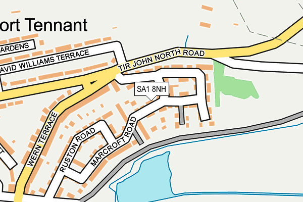 SA1 8NH map - OS OpenMap – Local (Ordnance Survey)