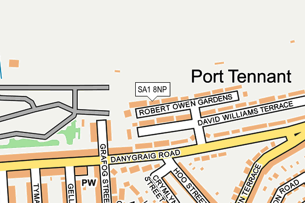 SA1 8NP map - OS OpenMap – Local (Ordnance Survey)