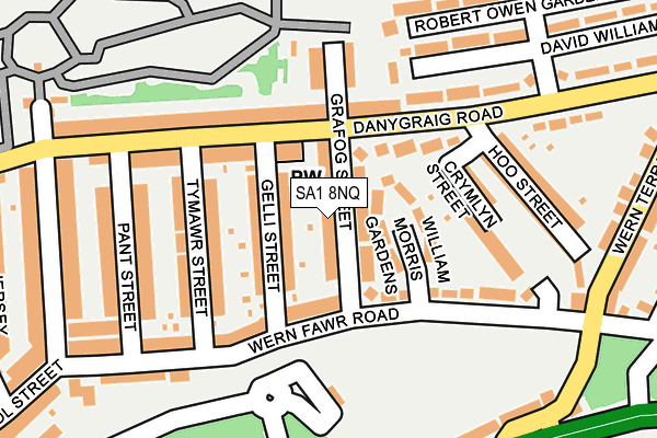 SA1 8NQ map - OS OpenMap – Local (Ordnance Survey)