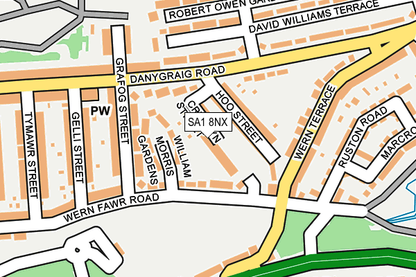 SA1 8NX map - OS OpenMap – Local (Ordnance Survey)