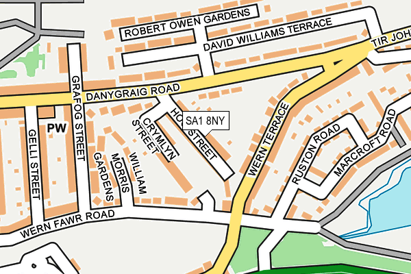 SA1 8NY map - OS OpenMap – Local (Ordnance Survey)