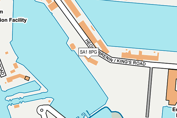 SA1 8PG map - OS OpenMap – Local (Ordnance Survey)