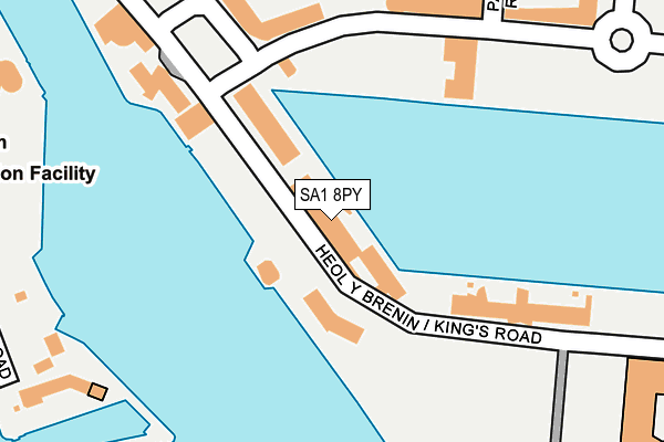 SA1 8PY map - OS OpenMap – Local (Ordnance Survey)