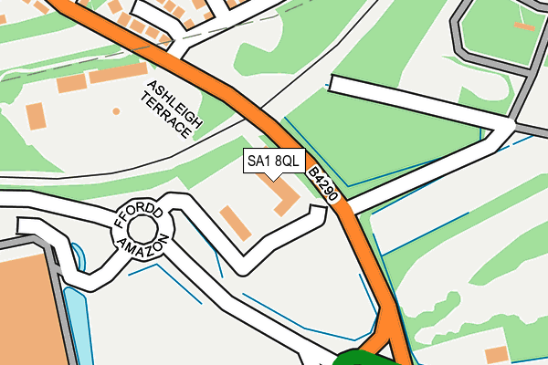 SA1 8QL map - OS OpenMap – Local (Ordnance Survey)