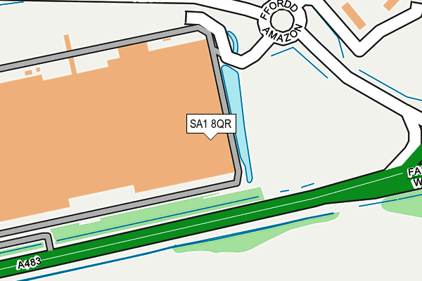 SA1 8QR map - OS OpenMap – Local (Ordnance Survey)