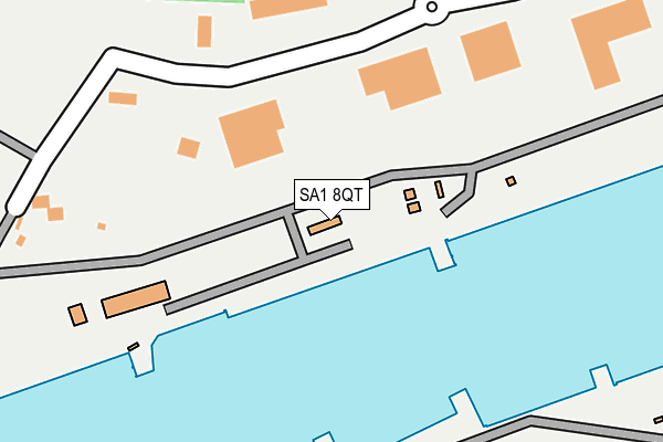 SA1 8QT map - OS OpenMap – Local (Ordnance Survey)