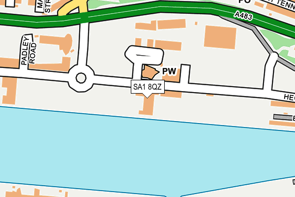 SA1 8QZ map - OS OpenMap – Local (Ordnance Survey)