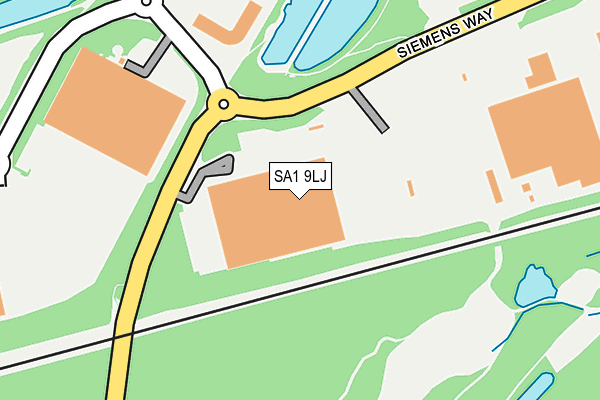 SA1 9LJ map - OS OpenMap – Local (Ordnance Survey)