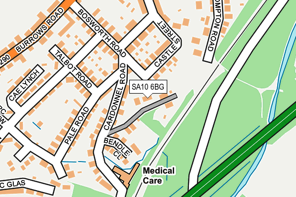 SA10 6BG map - OS OpenMap – Local (Ordnance Survey)