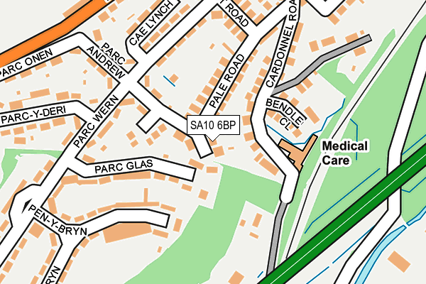 SA10 6BP map - OS OpenMap – Local (Ordnance Survey)