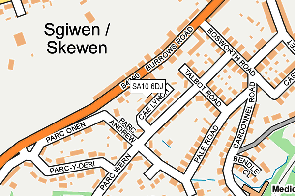 SA10 6DJ map - OS OpenMap – Local (Ordnance Survey)