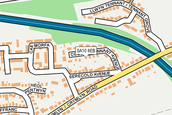 SA10 6EB map - OS OpenMap – Local (Ordnance Survey)