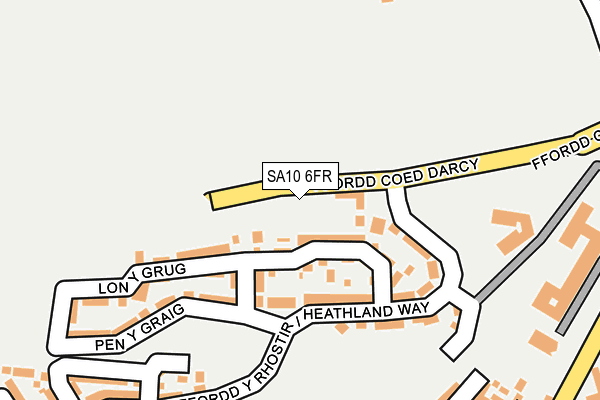 SA10 6FR map - OS OpenMap – Local (Ordnance Survey)