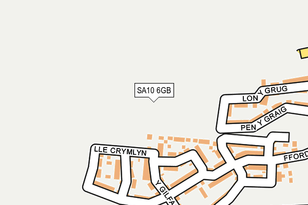 SA10 6GB map - OS OpenMap – Local (Ordnance Survey)