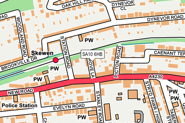 SA10 6HB map - OS OpenMap – Local (Ordnance Survey)