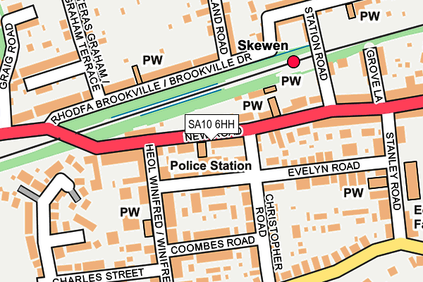 SA10 6HH map - OS OpenMap – Local (Ordnance Survey)