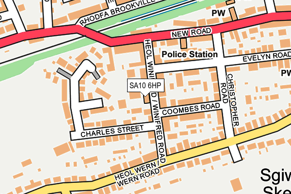 SA10 6HP map - OS OpenMap – Local (Ordnance Survey)