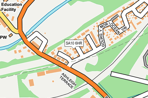 SA10 6HR map - OS OpenMap – Local (Ordnance Survey)