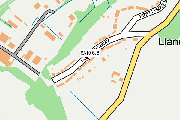 SA10 6JB map - OS OpenMap – Local (Ordnance Survey)