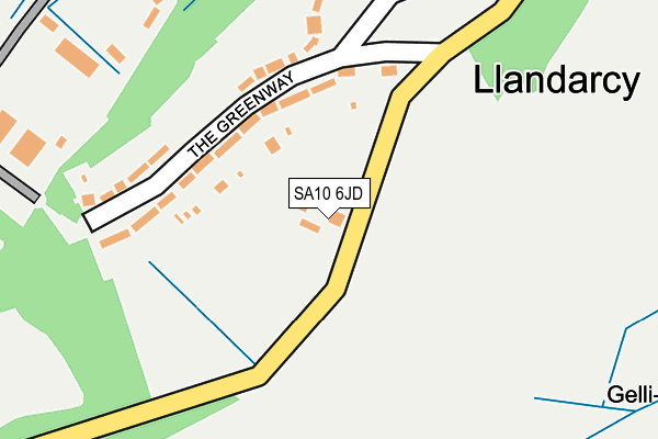 SA10 6JD map - OS OpenMap – Local (Ordnance Survey)