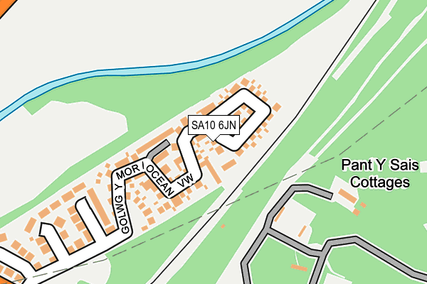 SA10 6JN map - OS OpenMap – Local (Ordnance Survey)