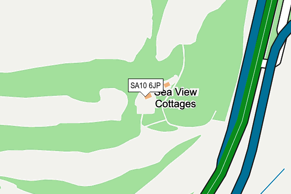 SA10 6JP map - OS OpenMap – Local (Ordnance Survey)