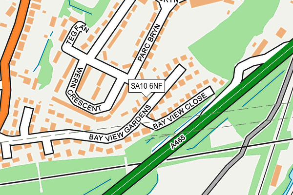 SA10 6NF map - OS OpenMap – Local (Ordnance Survey)