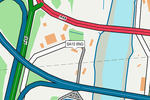 SA10 6NG map - OS OpenMap – Local (Ordnance Survey)