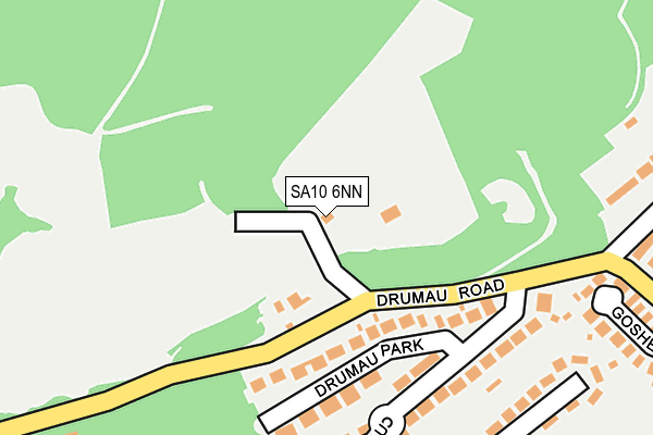 SA10 6NN map - OS OpenMap – Local (Ordnance Survey)