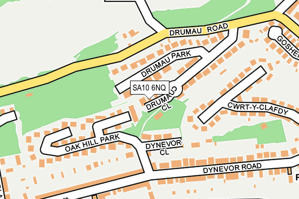 SA10 6NQ map - OS OpenMap – Local (Ordnance Survey)