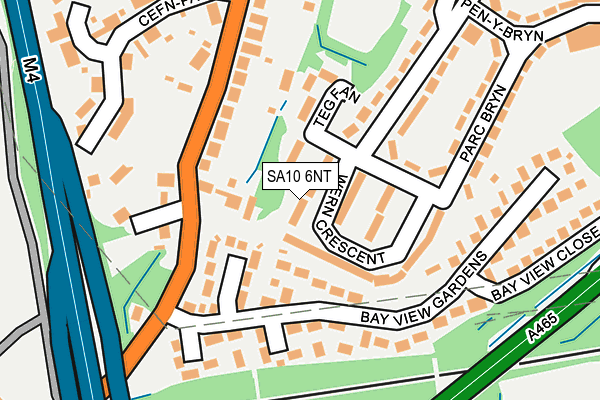 SA10 6NT map - OS OpenMap – Local (Ordnance Survey)