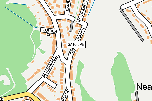 SA10 6PE map - OS OpenMap – Local (Ordnance Survey)