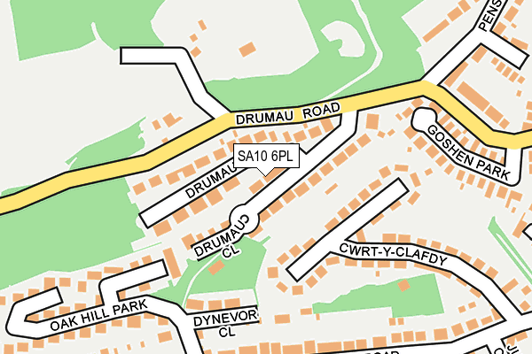 SA10 6PL map - OS OpenMap – Local (Ordnance Survey)
