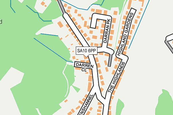 SA10 6PP map - OS OpenMap – Local (Ordnance Survey)