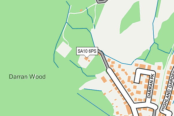 SA10 6PS map - OS OpenMap – Local (Ordnance Survey)